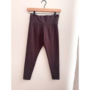 Jockey Womens High Waisted Activewear Leggings Plum Purple Small